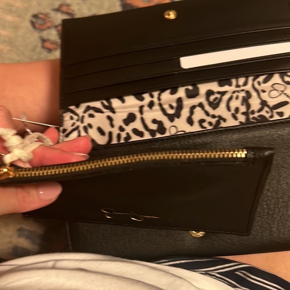 Black Jessica Simpson wallet with credit card holder small change purse. NWT - Picture 7 of 8
